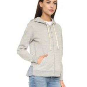 CLU too zip up hoody with woven trim BRAND NEW-MED
